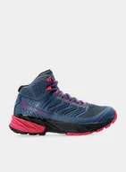 Buty trekkingowe damskie - Buty turystyczne damskie Scarpa Rush Mid GTX - blue/fuxia - miniaturka - grafika 1