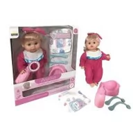 Lalki dla dziewczynek - Lalka Agusia Różowa piżamka w kropki - miniaturka - grafika 1