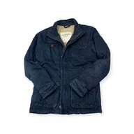 Kurtki męskie - Jeansowa ocieplana kurtka męska Abercrombie & Fitch S - miniaturka - grafika 1