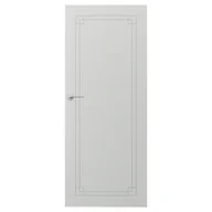 Drzwi wewnętrzne - Porta Drzwi wewnętrzne bezprzylgowe pokojowe pełne Art Deco 7 90 prawe szare - miniaturka - grafika 1