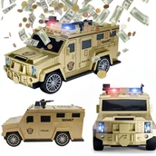 Skarbonki - Coil skarbonka auto sejf duŻe auto truck gold ŚwiatŁo dŹwiĘk banknoty - miniaturka - grafika 1