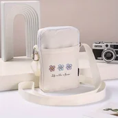 Inne - TEMU Torba na Telefon na Klatkę Piersiową z Wzorem Kwiatów, Lekka, Regulowany Pasek, Mała Torba na Ramię, Etui na iPhone 11 16 , Samsung, , LG, , , - miniaturka - grafika 1