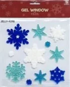 Ozdoby bożonarodzeniowe - Żelowe naklejki dekoracyjne - BN Śnieżynki duże... - MCD - miniaturka - grafika 1