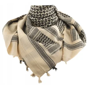 M-Tac Chusta Shemagh Khaki/Black - Odzież taktyczna i umundurowanie - miniaturka - grafika 1
