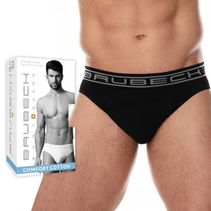 BRUBECK BE0029M majtki męskie bezszwowe DOPASOWANE SLIPY czarny - L - Majtki męskie - miniaturka - grafika 1