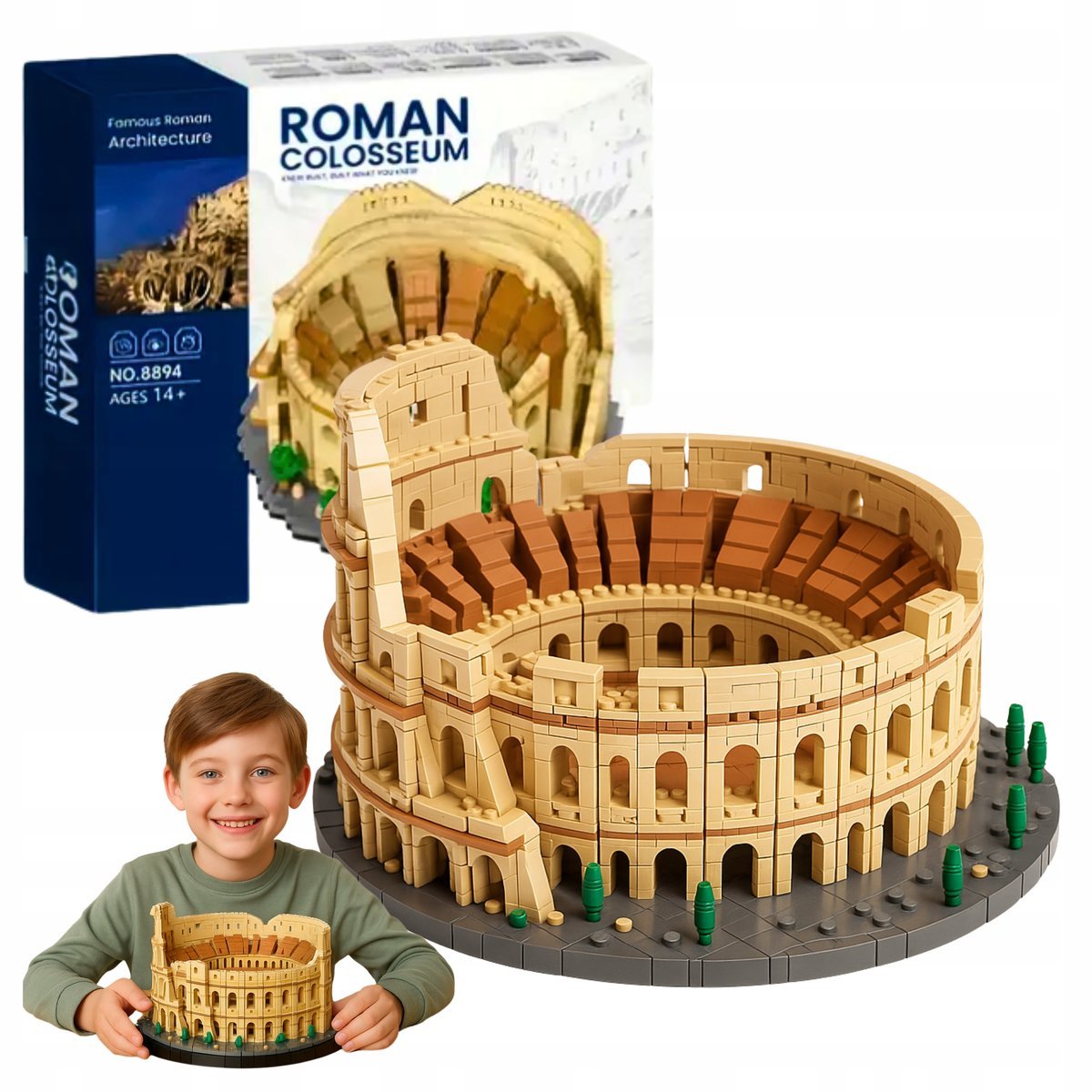 Klocki Konstrukcyjne Koloseum Coloseum Rzym Zestaw Klocków 1500 el.