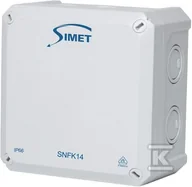 Puszki elektryczne i akcesoria - Puszka instalacyjna naścienna SNFK14, 140x140x81, IP66 szary - miniaturka - grafika 1