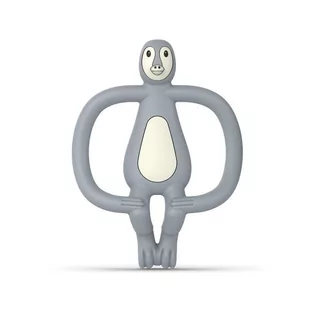 Matchstick Monkey Matchstick Monkey Animals Pengiun Gryzak Masujący ze szczoteczką - Gryzaki dla dzieci - miniaturka - grafika 1