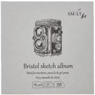 Szkicownik Kwadrat Brystol 185G  Smlt 14-14Cm Fb-32(185) - Podobrazia, bloki, papiery - miniaturka - grafika 1