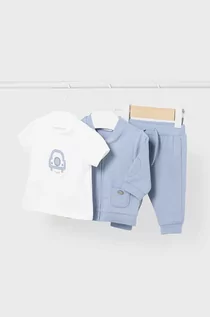 Dresy i komplety dla chłopców - Mayoral Newborn dres niemowlęcy kolor niebieski - grafika 1