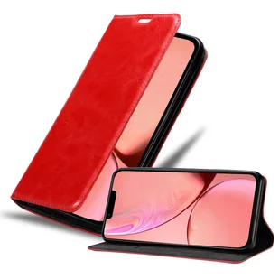 Etui ochronne Cadorabo do Apple iPhone 13 w kolorze czerwonym etui na telefon komórkowy z magnetycznym zamknięciem - Etui i futerały do telefonów - miniaturka - grafika 1