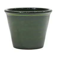 Donice - Cermax Donica szkliwiona Sombra śr.30.5 cm mrozoodporna zielona - miniaturka - grafika 1