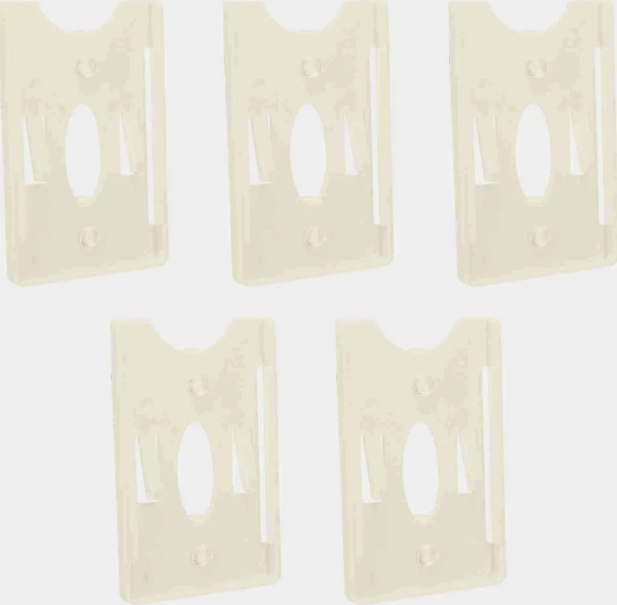 ETUI KARTA 5 SZTUK 90X60X7MM IDENTYFIKATOR POZWOLENIE PARKOWANIE ABS SZYBA