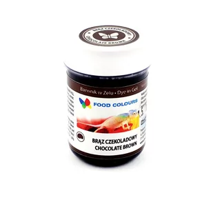 Foodcolours BARWNIK SPOŻYWCZY W ŻELU 35g BRĄZ CZEKOLADOWY 43 - Dodatki do ciast w płynie, aromaty - miniaturka - grafika 1