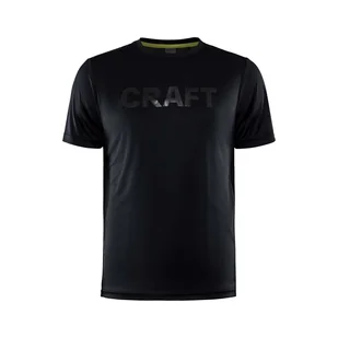 Męska Koszulka CRAFT CORE CHARGE SS TEE M 1910664-999000 – Czarny - Koszulki sportowe męskie - miniaturka - grafika 1
