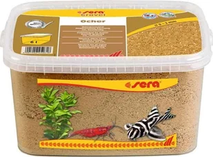 Sera Żwirek do akwarium Gravel Ocher O 0 - 2 mm 3 l, ochra - Podłoże do akwarium - miniaturka - grafika 1
