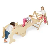 Place zabaw - Drewniany plac zabaw dla dzieci Centrum aktywności 7w1 - miniaturka - grafika 1