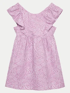 United Colors Of Benetton Sukienka letnia 4YP7CV027 Fioletowy Regular Fit - Sukienki i spódniczki dla dziewczynek - miniaturka - grafika 1