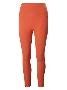 Helly Hansen Legginsy funkcyjne w kolorze pomarańczowym - Spodnie sportowe damskie - miniaturka - grafika 1