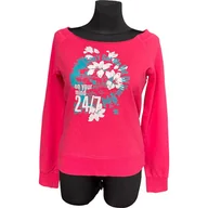 Koszulki i topy damskie - United Colors of Benetton Koszulka na Długi Rękaw Damska Czerwony M - miniaturka - grafika 1