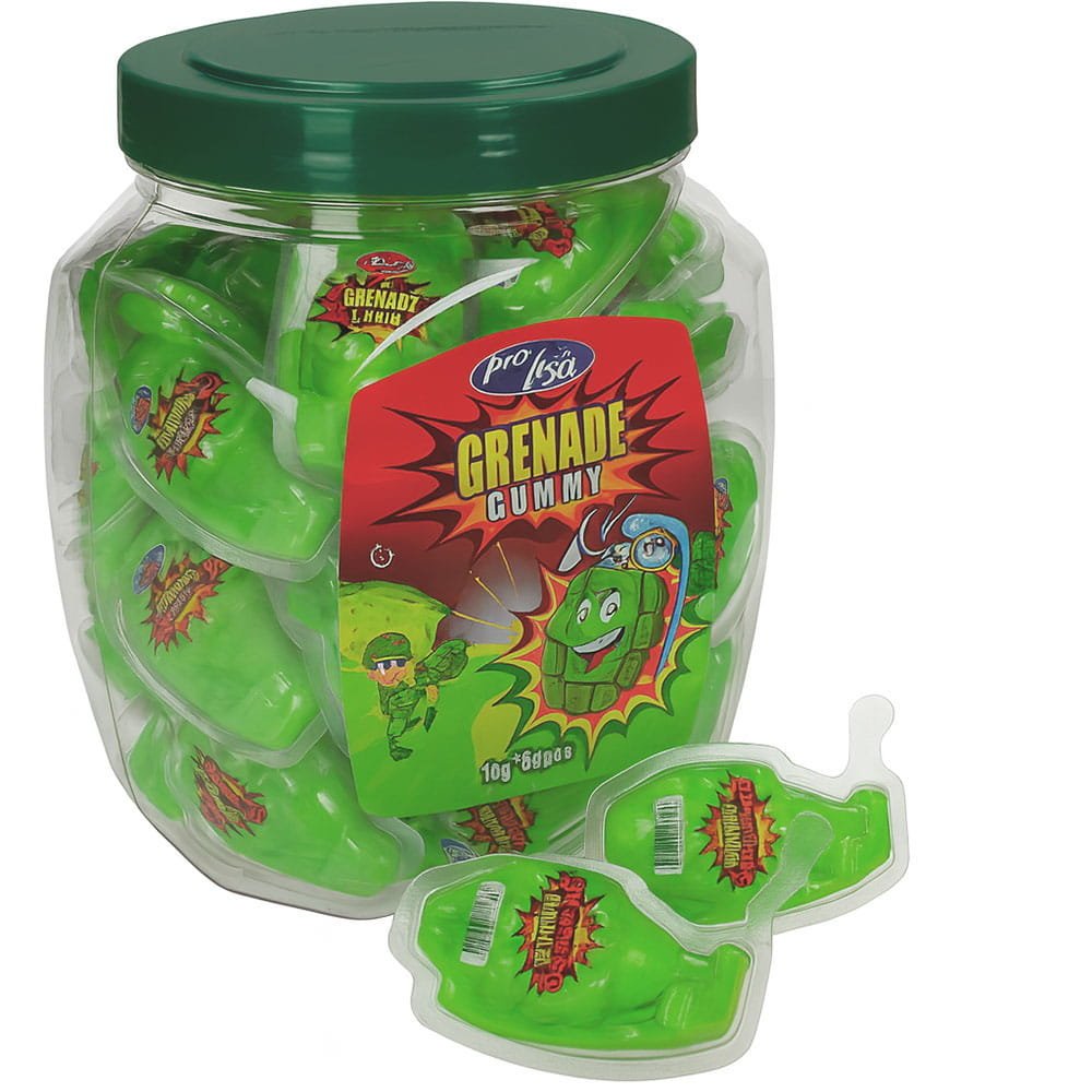 GRENADE GUMMY ŻELKI GRANATY Z NADZIENIEM (18G) 50SZT