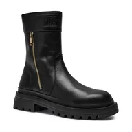 Botki damskie - Love Moschino Skórzane botki HER50 - miniaturka - grafika 1