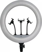 Wyposażenie ciemni fotograficznej - Lampa pierścieniowa V-TAC Lampa pierścieniowa LED Ring na 3 telefony V-TAC 55W fi44cm Statyw Pilot Etui VT-45055 3200K-5500K 6000lm - miniaturka - grafika 1