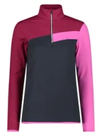 Bluzy damskie - CMP Bluza polarowa w kolorze antracytowo-różowym - miniaturka - grafika 1
