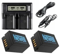 Ładowarki i akumulatory - ZESTAW ŁADOWARKA DUAL CHARGER+ 2 AKUMULATORY DO FUJIFILM GFX50R NP-T125 - miniaturka - grafika 1