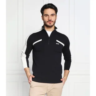BOSS GREEN Sweter Zurock | Slim Fit | z dodatkiem wełny - Swetry męskie - miniaturka - grafika 1