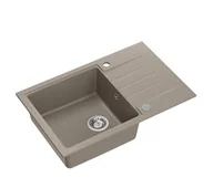 Zlewozmywaki - Quadron PETER 111 HCQP7850ST Granitowy Soft taupe - miniaturka - grafika 1