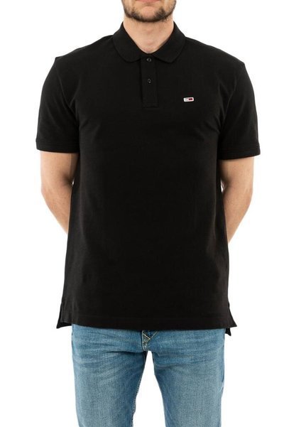Tommy Hilfiger koszulka męska polo 196, czarna, Rozmiar S