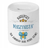 Skarbonki - Skarbonka Dla Maszynisty na Urodziny na Prezent z Nadrukiem ze Zdjęciem - miniaturka - grafika 1