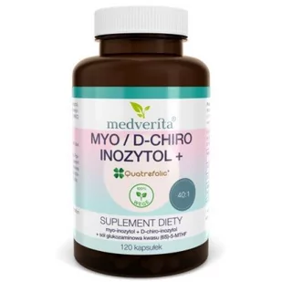 Medverita Myo/D-chiro-Inozytol 40:1, Suplement diety, 120 kapsułek - Witaminy i minerały - miniaturka - grafika 1