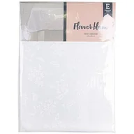 Obrusy i serwetki - Obrus Flower Bloom 300 x 150 cm biały - miniaturka - grafika 1