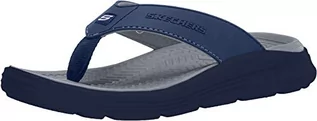 Klapki i japonki męskie - Skechers Męskie klapki Sargo Sunview Flip-Flop, Nvgy - 44 EU - grafika 1