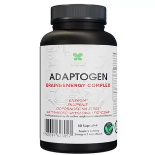 Adaptogen, Brain & Energy Complex - Energia, Skupienie, Odporność Na Stres, Aktywność Umysłowa I Fizyczna - 60 Kaps. - Układ nerwowy - miniaturka - grafika 1