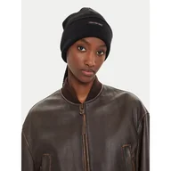 Czapki damskie - Czapka Calvin Klein Inst Patch Beanie K60K612322 Czarny - miniaturka - grafika 1