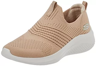 Trampki damskie - Skechers Damskie trampki Ultra Flex 3.0, Taupe, 2 UK - grafika 1