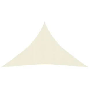 vidaXL Żagiel przeciwsłoneczny, 160 g/m, kremowy, 3x3x4,2 m, HDPE vidaXL - Parasole ogrodowe - miniaturka - grafika 1