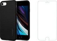 Etui i futerały do telefonów - Braders Etui Spigen Liquid Air + Szkło Hartowane do iPhone 7 / 8 / SE 2020 Black - miniaturka - grafika 1