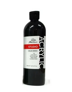 Farba akrylowa 793 - Lamp Black, 500 ml - Farby i media malarskie - miniaturka - grafika 1