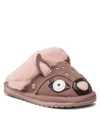 Buty dla dziewczynek - EMU Australia Kapcie Doe Slipper K12736 Beżowy - miniaturka - grafika 1