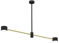 Lampy sufitowe - Lampa wisząca Cross MLP8576 pręty sticks złota czarna - miniaturka - grafika 1