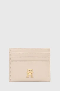 Tommy Hilfiger etui na karty kolor beżowy AW0AW16333 - Etui na dokumenty i karty - miniaturka - grafika 1
