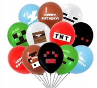 Balony i akcesoria - Balony z Nadrukiem - MINECRAFT - 12szt - miniaturka - grafika 1
