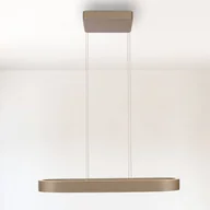 Lampy sufitowe - Paul Neuhaus Lampa wisząca Q-Stretto, możliwość ściemniania, brązowy / mosiężny, salon / jadalnia, metal, nowoczesny - miniaturka - grafika 1