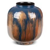 Wazony i flakony - WAZON DEKORACYJNY KAJA 30X34 CM NIEBIESKI - miniaturka - grafika 1