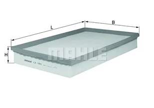 Filtr powietrza Mahle LX 1500 - Filtry powietrza - miniaturka - grafika 1
