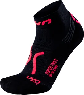 Skarpetki UYN Run Super Fast Socks 35-36, czerń i róż - Skarpetki męskie - miniaturka - grafika 1